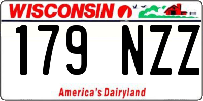 WI license plate 179NZZ