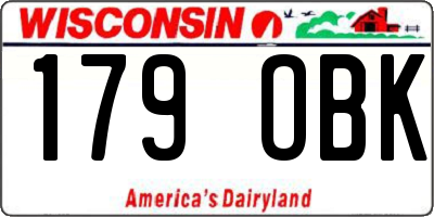 WI license plate 179OBK