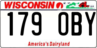 WI license plate 179OBY