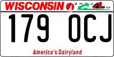 WI license plate 179OCJ
