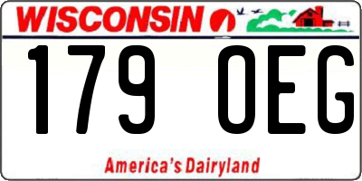 WI license plate 179OEG