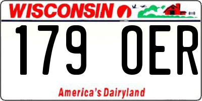 WI license plate 179OER