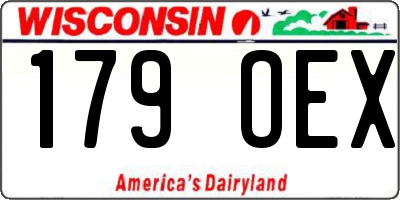 WI license plate 179OEX