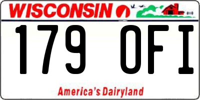 WI license plate 179OFI