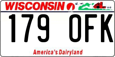 WI license plate 179OFK