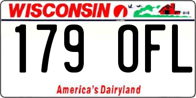 WI license plate 179OFL