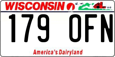 WI license plate 179OFN