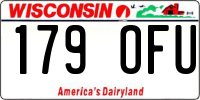 WI license plate 179OFU