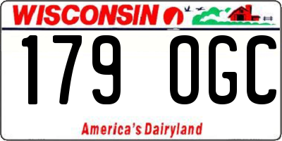 WI license plate 179OGC