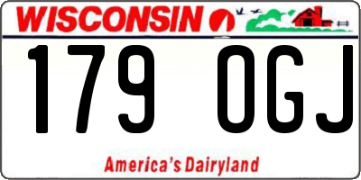 WI license plate 179OGJ