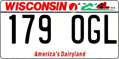 WI license plate 179OGL