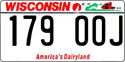 WI license plate 179OOJ