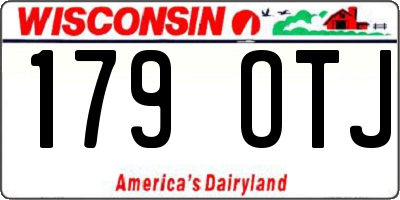 WI license plate 179OTJ