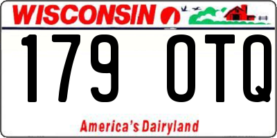 WI license plate 179OTQ