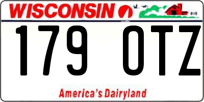 WI license plate 179OTZ