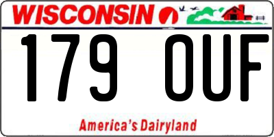WI license plate 179OUF