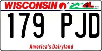WI license plate 179PJD