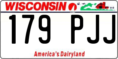 WI license plate 179PJJ