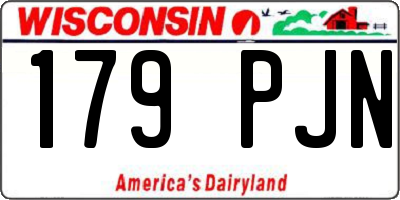 WI license plate 179PJN