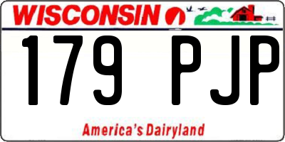 WI license plate 179PJP