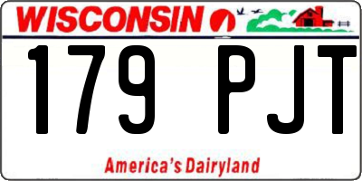 WI license plate 179PJT