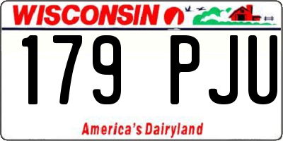 WI license plate 179PJU