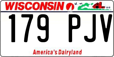 WI license plate 179PJV