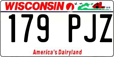 WI license plate 179PJZ