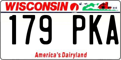 WI license plate 179PKA