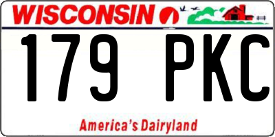 WI license plate 179PKC