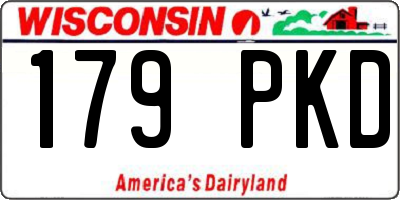 WI license plate 179PKD