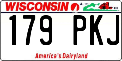 WI license plate 179PKJ
