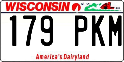 WI license plate 179PKM