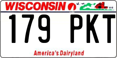WI license plate 179PKT