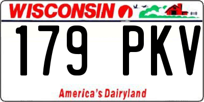 WI license plate 179PKV