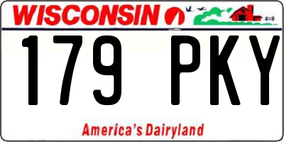 WI license plate 179PKY