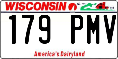 WI license plate 179PMV