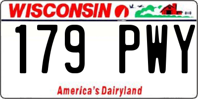 WI license plate 179PWY