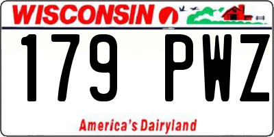 WI license plate 179PWZ