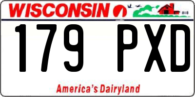 WI license plate 179PXD