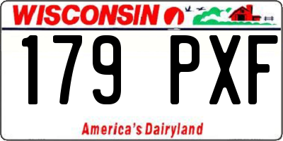 WI license plate 179PXF
