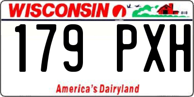WI license plate 179PXH