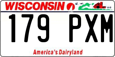 WI license plate 179PXM
