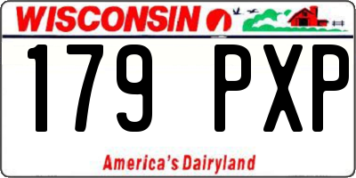WI license plate 179PXP