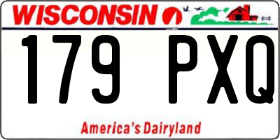 WI license plate 179PXQ