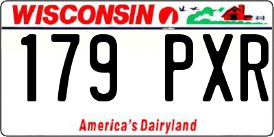 WI license plate 179PXR