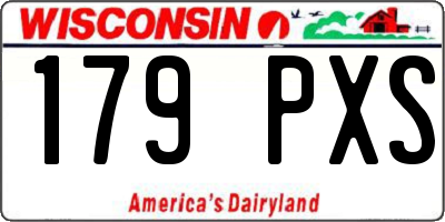 WI license plate 179PXS