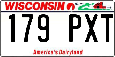 WI license plate 179PXT