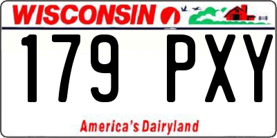 WI license plate 179PXY