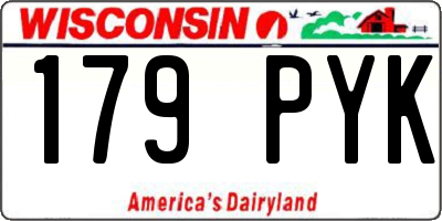 WI license plate 179PYK